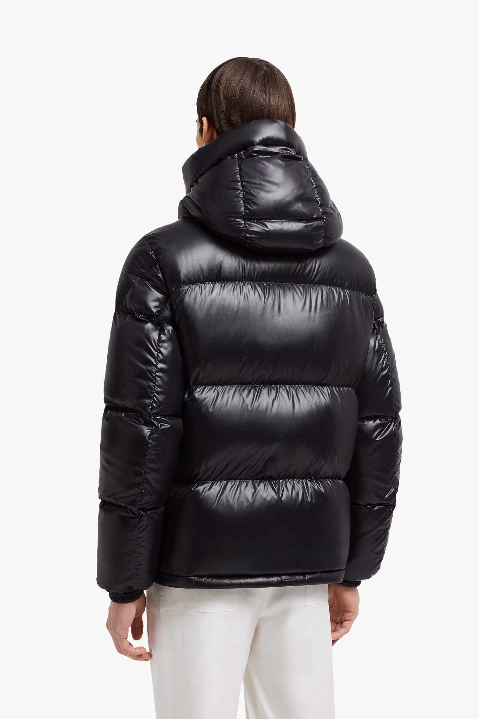 Montbeliard Hooded Short Down Jacket Men Black Moncler 5